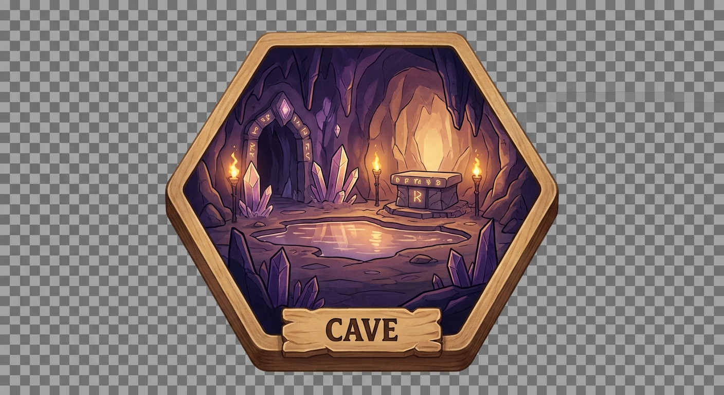 The Cave - a candle flame in darkness